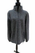Jachetă lână AlpRepublic, unisex gri, L, cu fermoar complet și guler înalt S001279