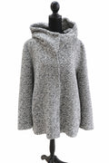 Jachetă Jessica, gri melanj pentru femei, XL, cu glugă S001280