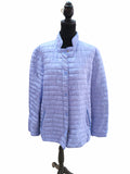 Geacă matlasată damă mov deschis, L/XL, cu închidere cu capse și guler înalt S001282