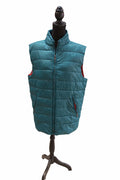 Vestă matlasată verde petrol unisex,  50, cu fermoar S001284