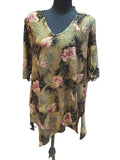 Bluză damă Daniel, cu imprimeu floral, L, realizată din material ușor și fluid S001293