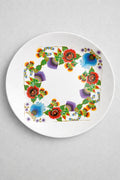 Farfurie decorativă cu motive florale tradiționale H000440