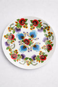 Farfurie decorativă cu motive florale tradiționale H000439