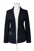 Cardigan Tricotat Negru Zara – Femei, Mărime S, Guler Șal, Casual