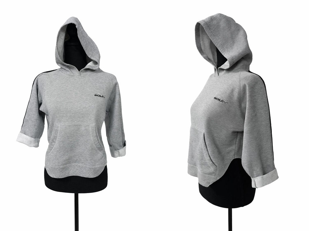 Hanorac Gri cu Glugă și Fleece – Copii, Mărime 128/134, Casual