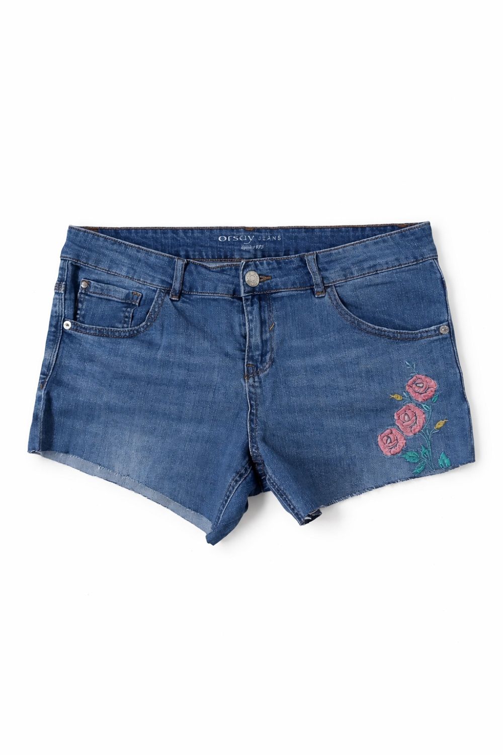 Pantaloni Scurți Denim Orsay Jeans – Femei, Mărime 40, Broderie Florală