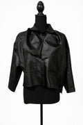 Jachetă Piele Ecologică Neagră In the Style – Femei, Mărime M, Casual-Elegant