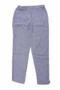 Pantaloni Casual Damă Gri cu Dungi Fine și Talie Elastică – Mărime S Femei | Second Hand