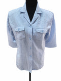 Cămașă Canda Albastru Deschis în Carouri Gingham – Mărime M Femei | Second Hand