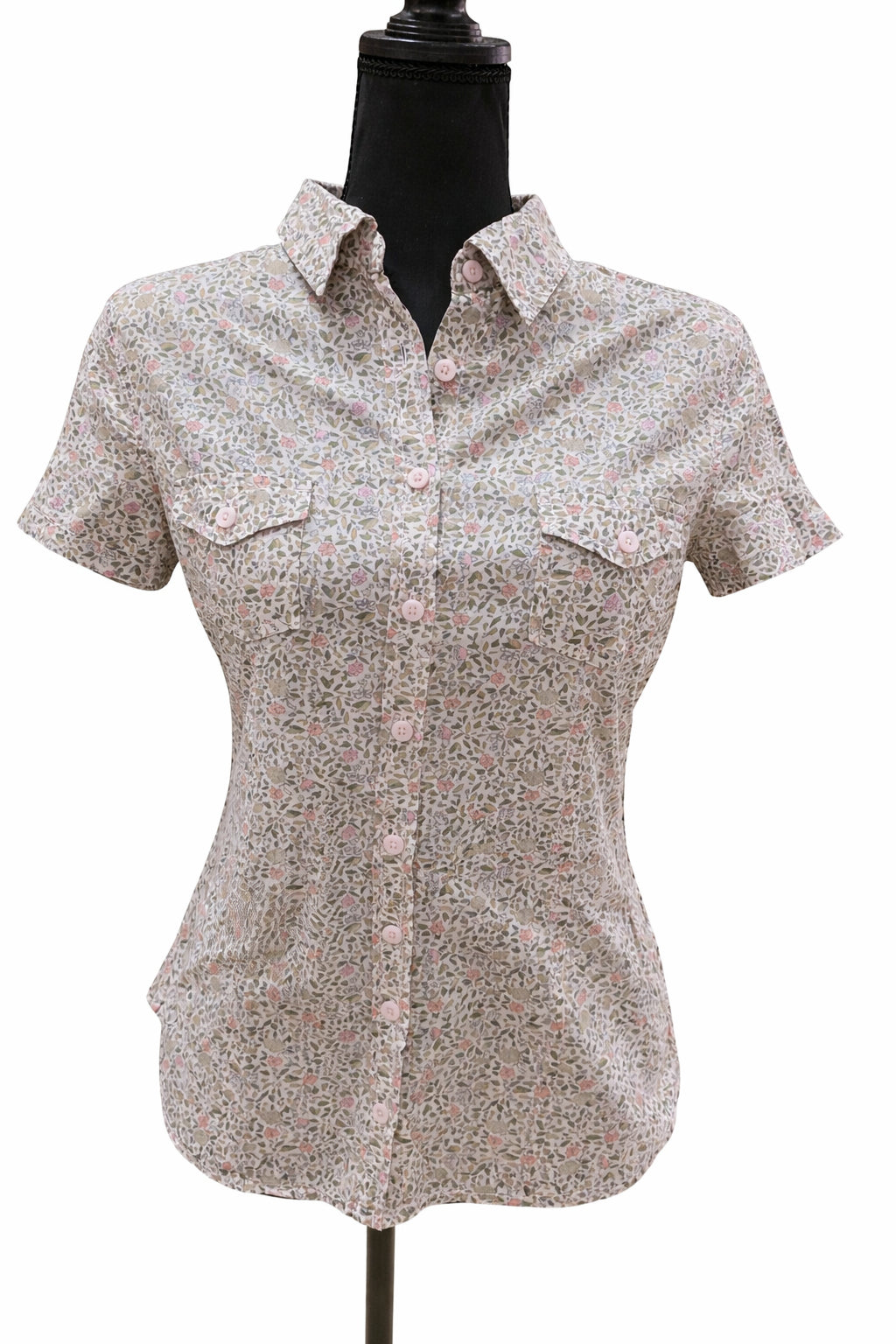 Cămașă H&M Florală Multicoloră cu Mânecă Scurtă – Mărime M Femei | Second Hand