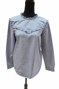 Bluză Vero Moda Bleumarin Deschis cu Volănaș – Mărime M Femei | Second Hand