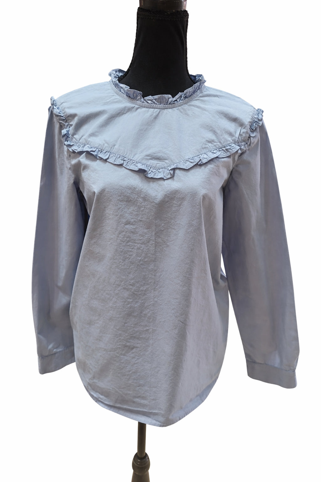 Bluză Vero Moda Bleumarin Deschis cu Volănaș – Mărime M Femei | Second Hand