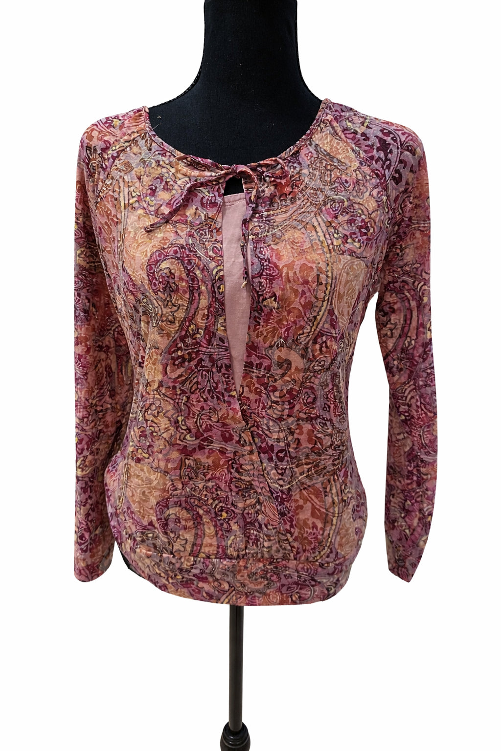 Bluză Sandwich Multicoloră cu Imprimeu Paisley – Mărime M Femei | Second Hand