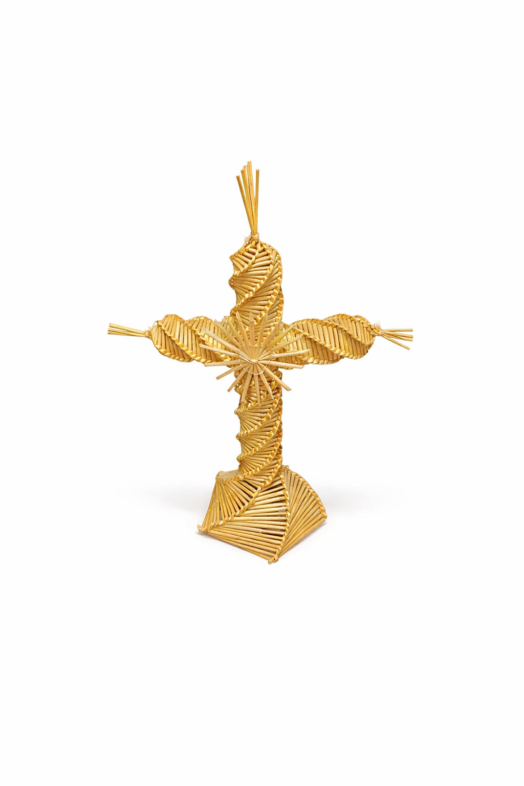 Cruce Decorativă din Paie – Artizanală Handmade, Decor Interior sau Cadou