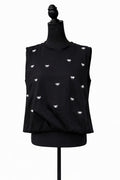 Tricou Be Good Miracle pentru femei, neagră fără mâneci