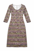 Rochie Till Fashion pentru femei, multicoloră cu model zig-zag