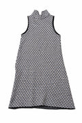 Rochie Zara pentru femei, fără mâneci, crem/bej-negru cu model geometric