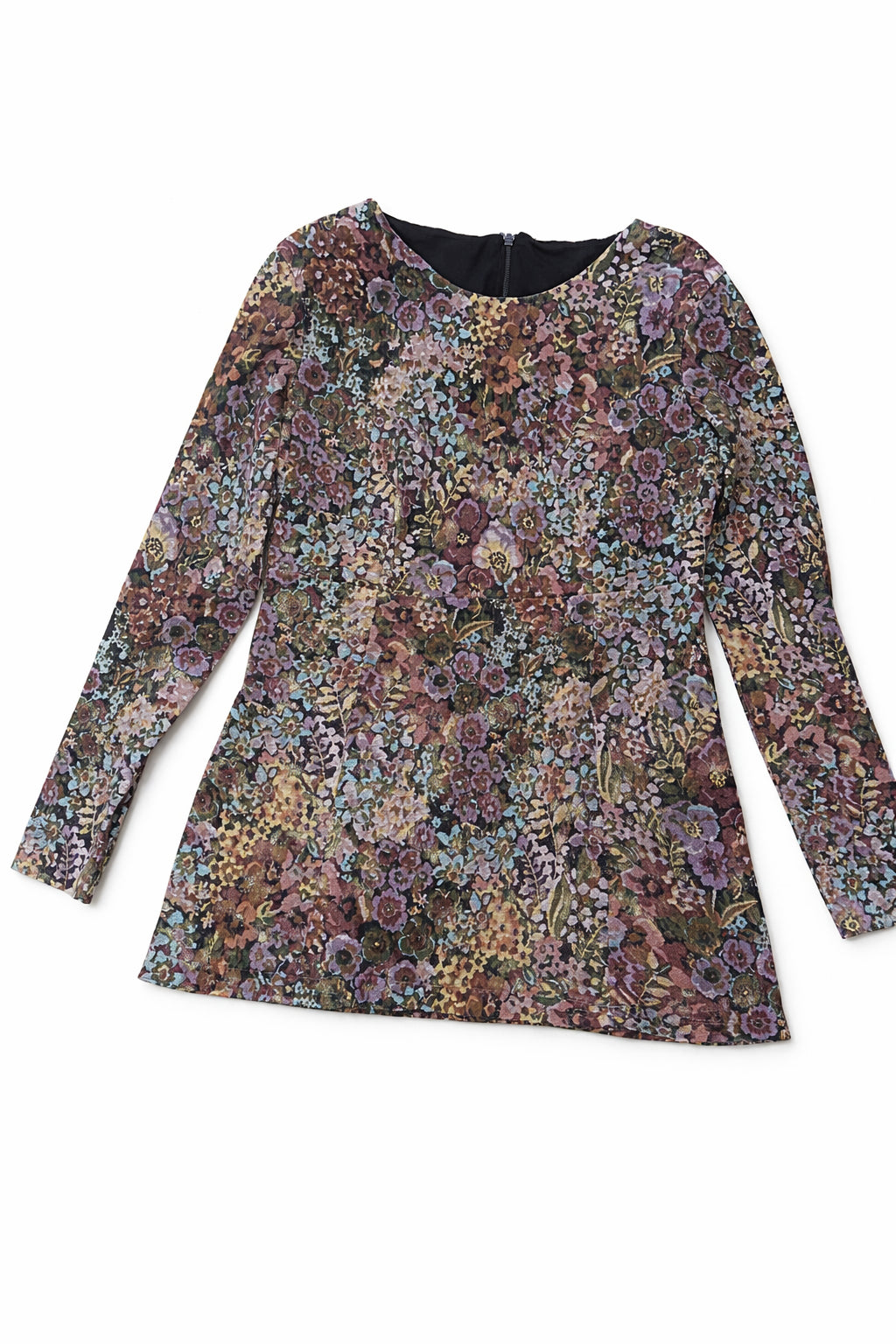 Bluză Damă Floral Multicolor cu Mâneci Lungi – Mărime XS/S Femei | Second Hand