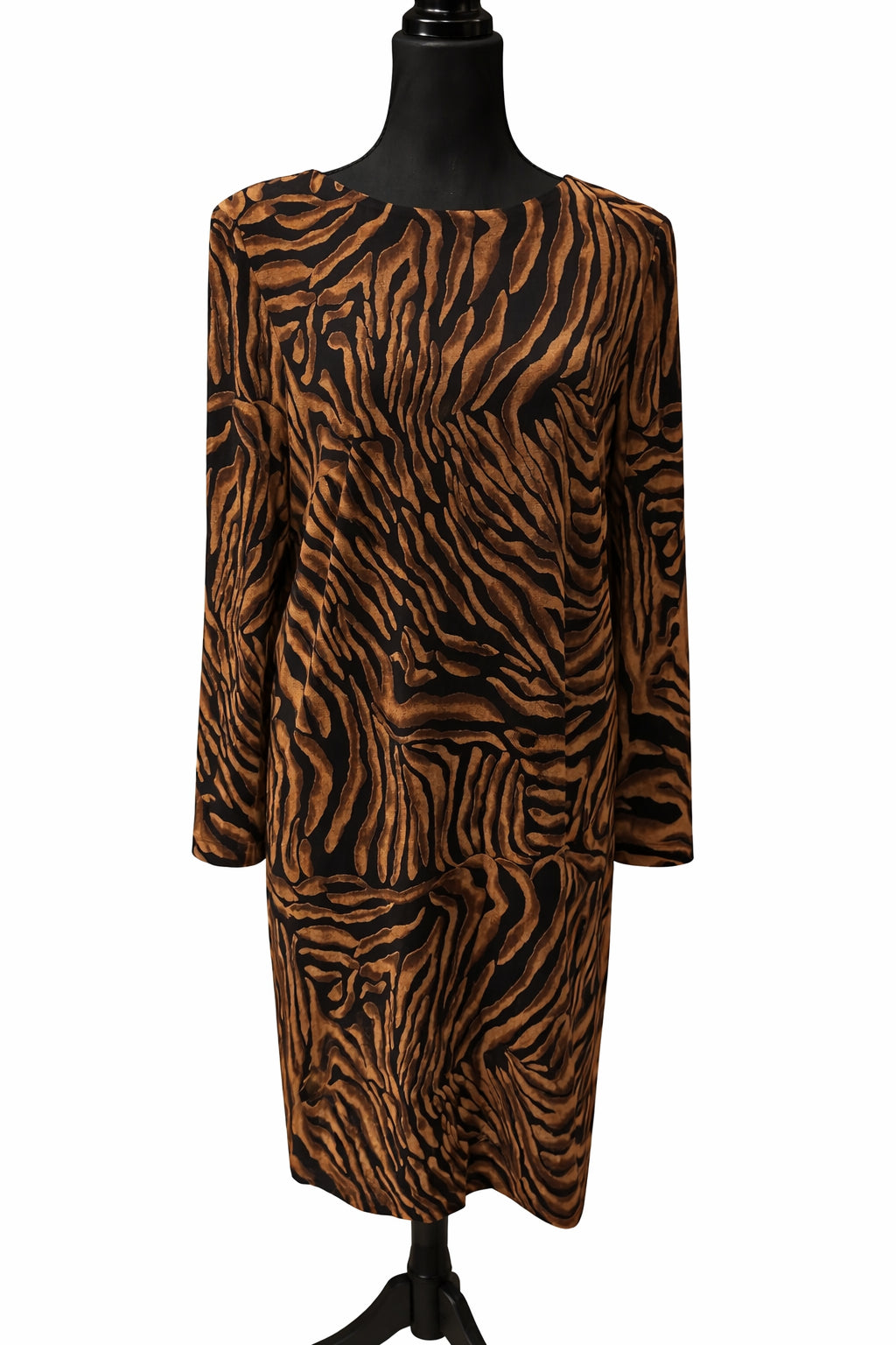 Rochie Casual Damă Animal Print Maro-Negru – Mărime M Femei | Second Hand