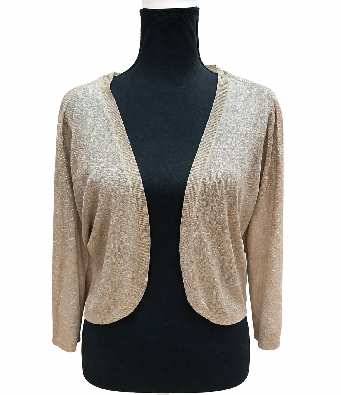 Cardigan Auriu Deschis cu Mâneci Lungi – Mărime M/L Femei | Second Hand