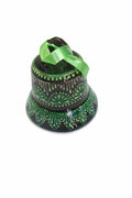 Clopoțel decorativ din ceramică verde