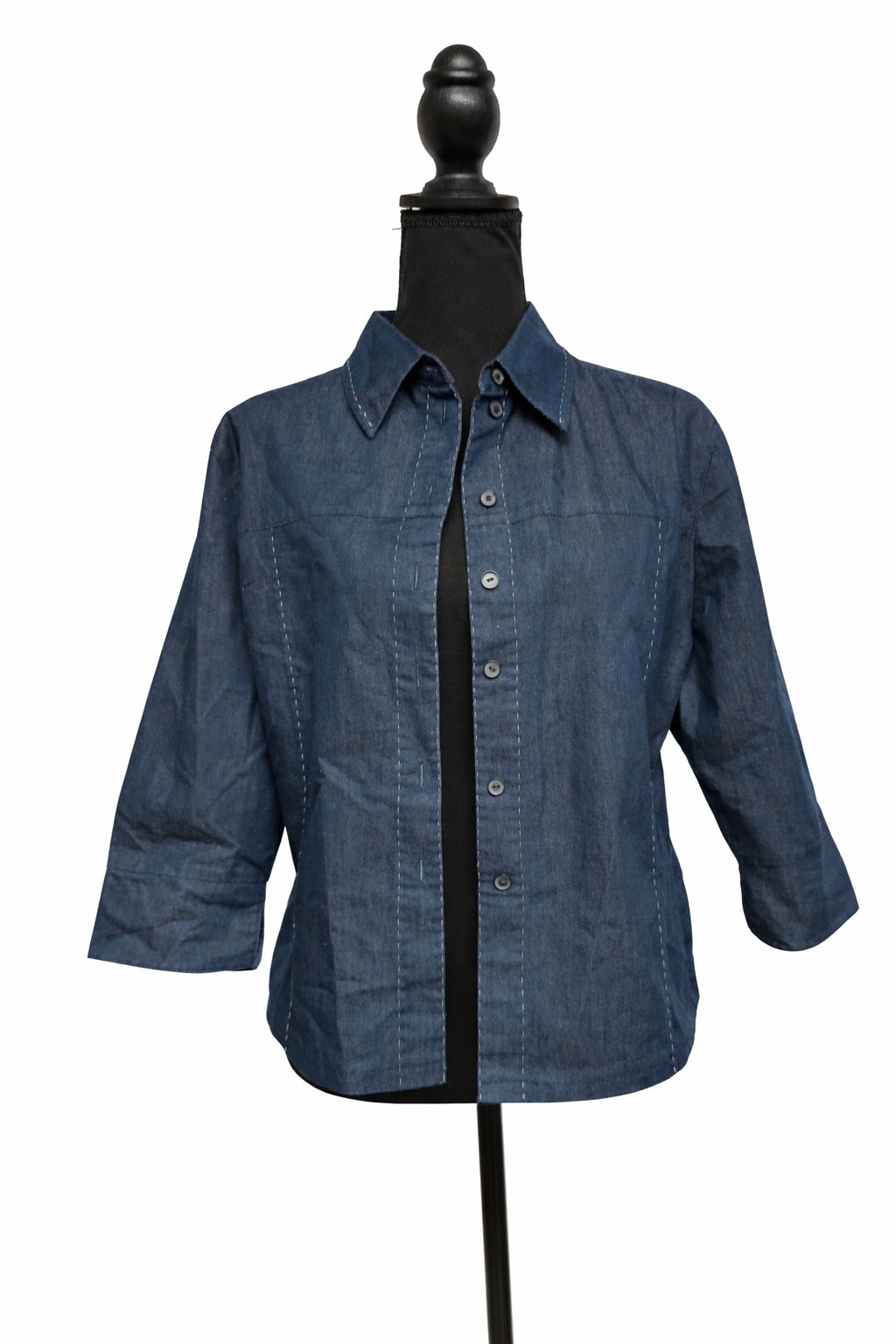 Cămașă pentru femei din denim albastru 42