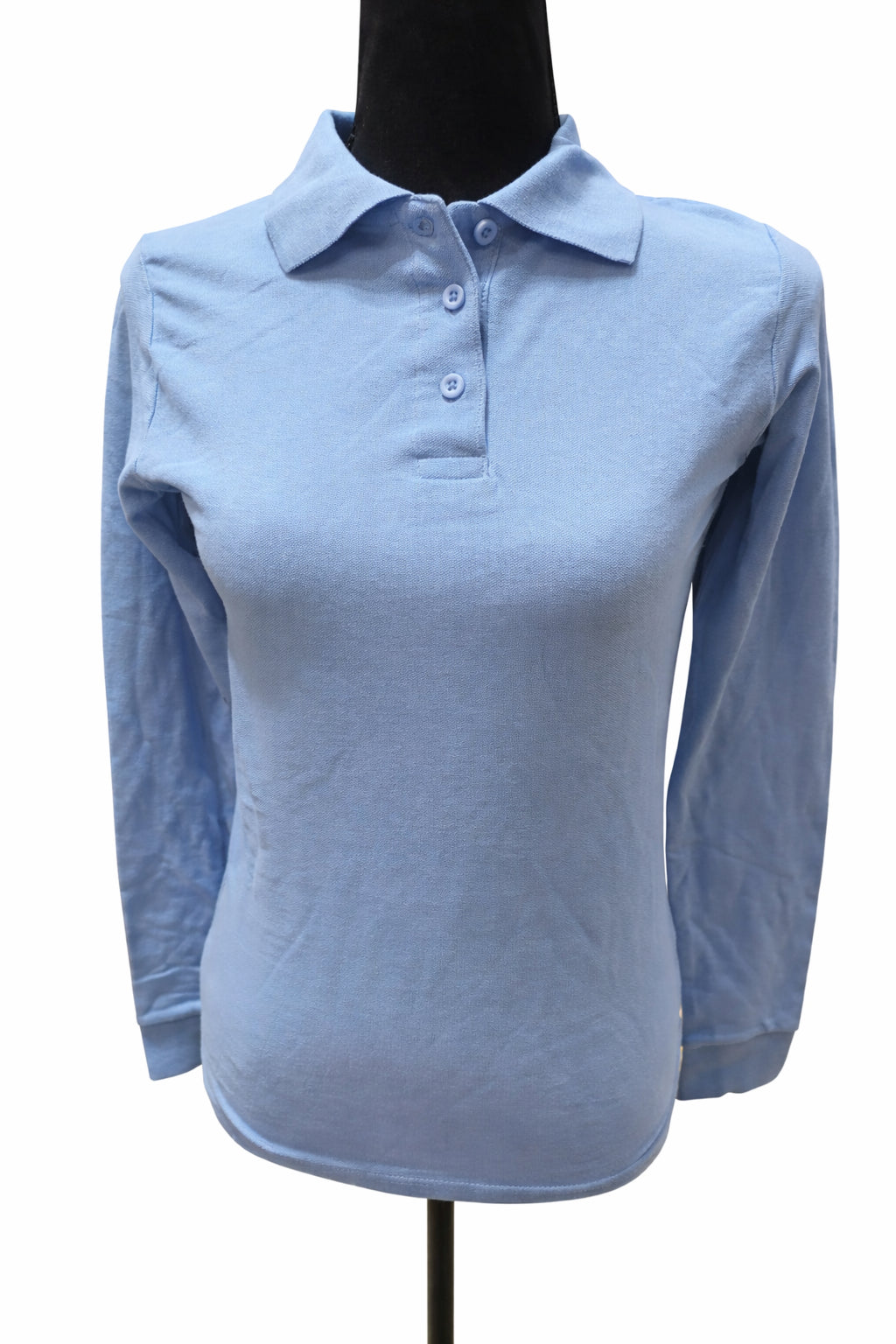 Bluză Polo Roly Albastru Deschis cu Mânecă Lungă – Mărime S Unisex | Second Hand