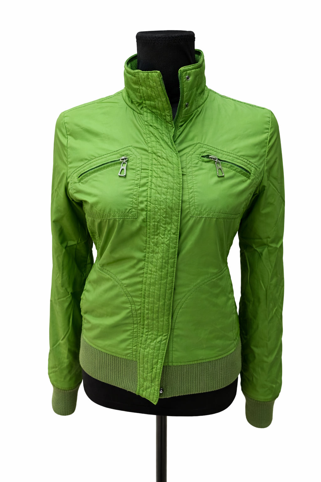 Jachetă Verde Reversibilă Unisex cu Fermoar – Mărime S/M Outdoor | Second Hand
