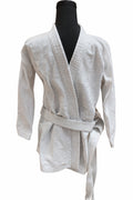 Halat tip kimono Decathlon, alb unisex, mărime 160 cm