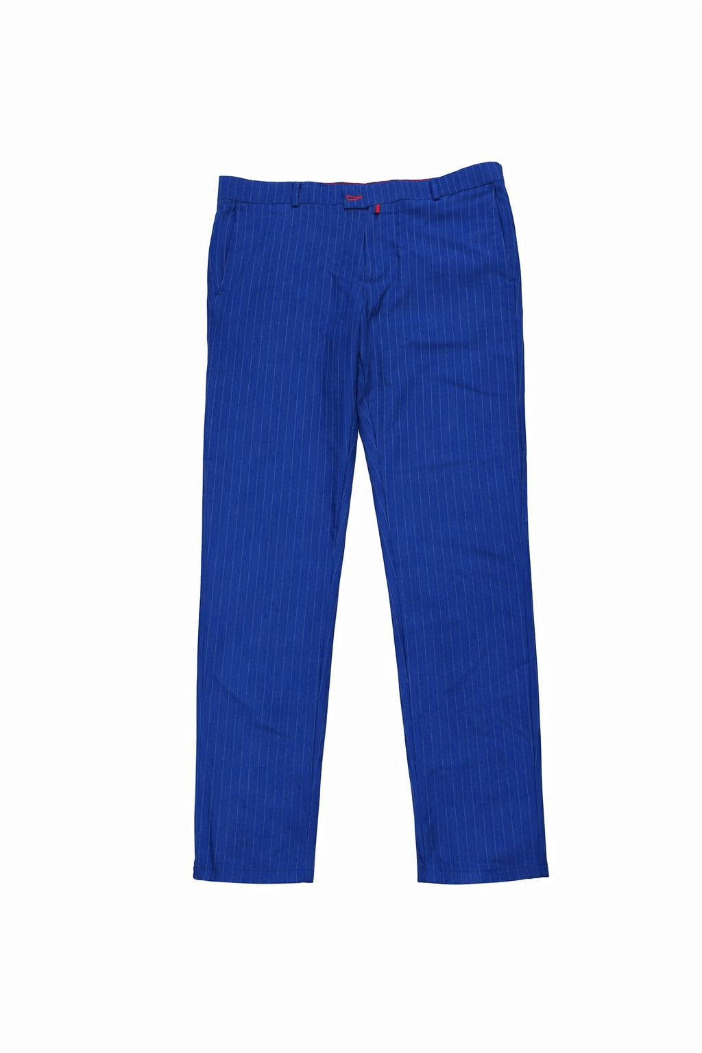 Pantaloni eleganți Westeros pentru bărbați albaștri cu dungi fine, mărime 52