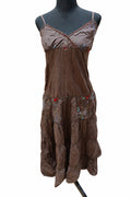 Rochie pentru femei, maro tip boho, mărime M