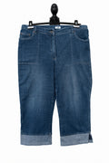 Pantaloni din denim albastru pentru damă, mărime aproximativ