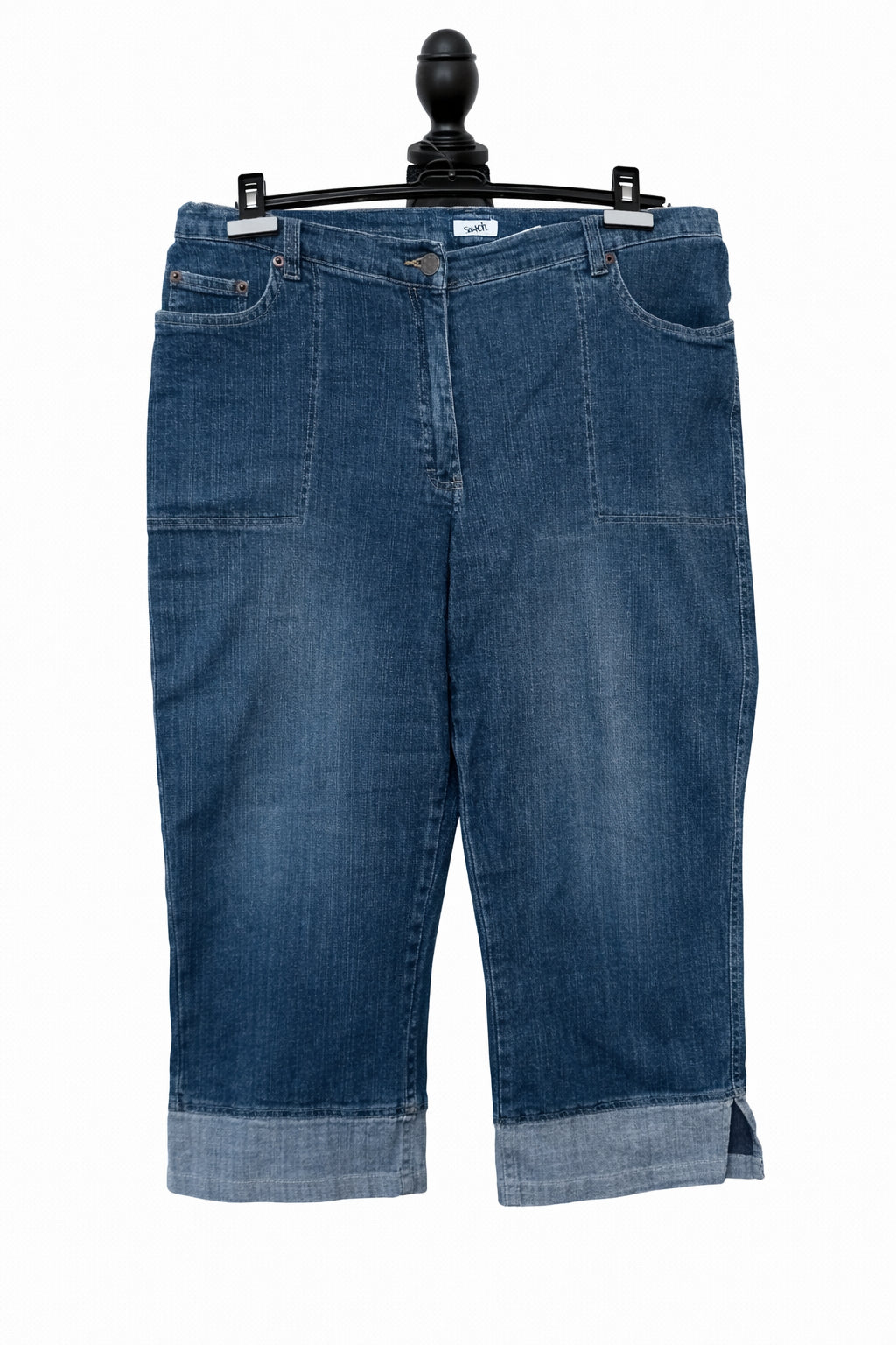 Pantaloni din denim albastru pentru damă, mărime aproximativ