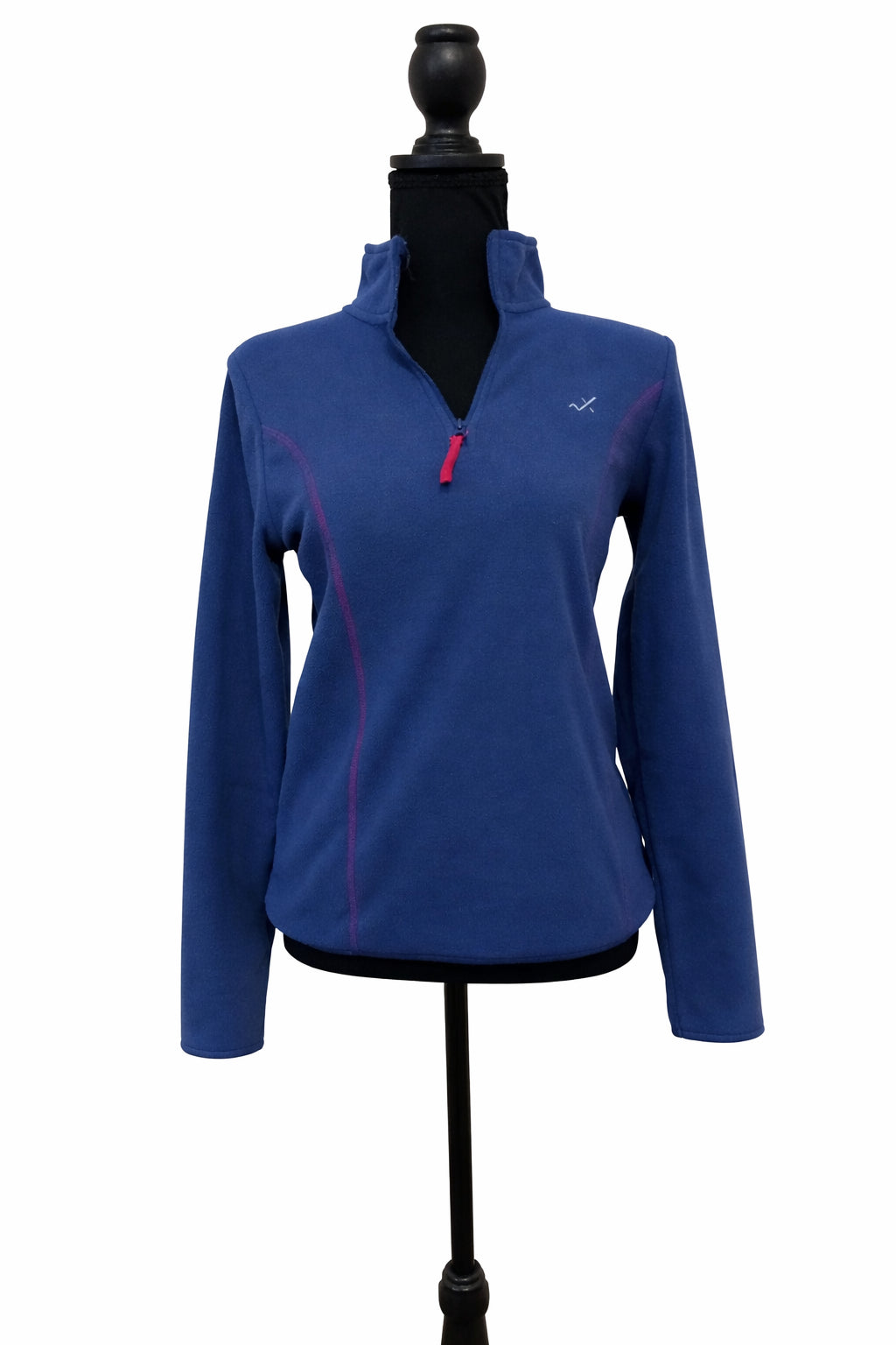 Bluză Inextenso fleece albastră pentru damă, mărime XS