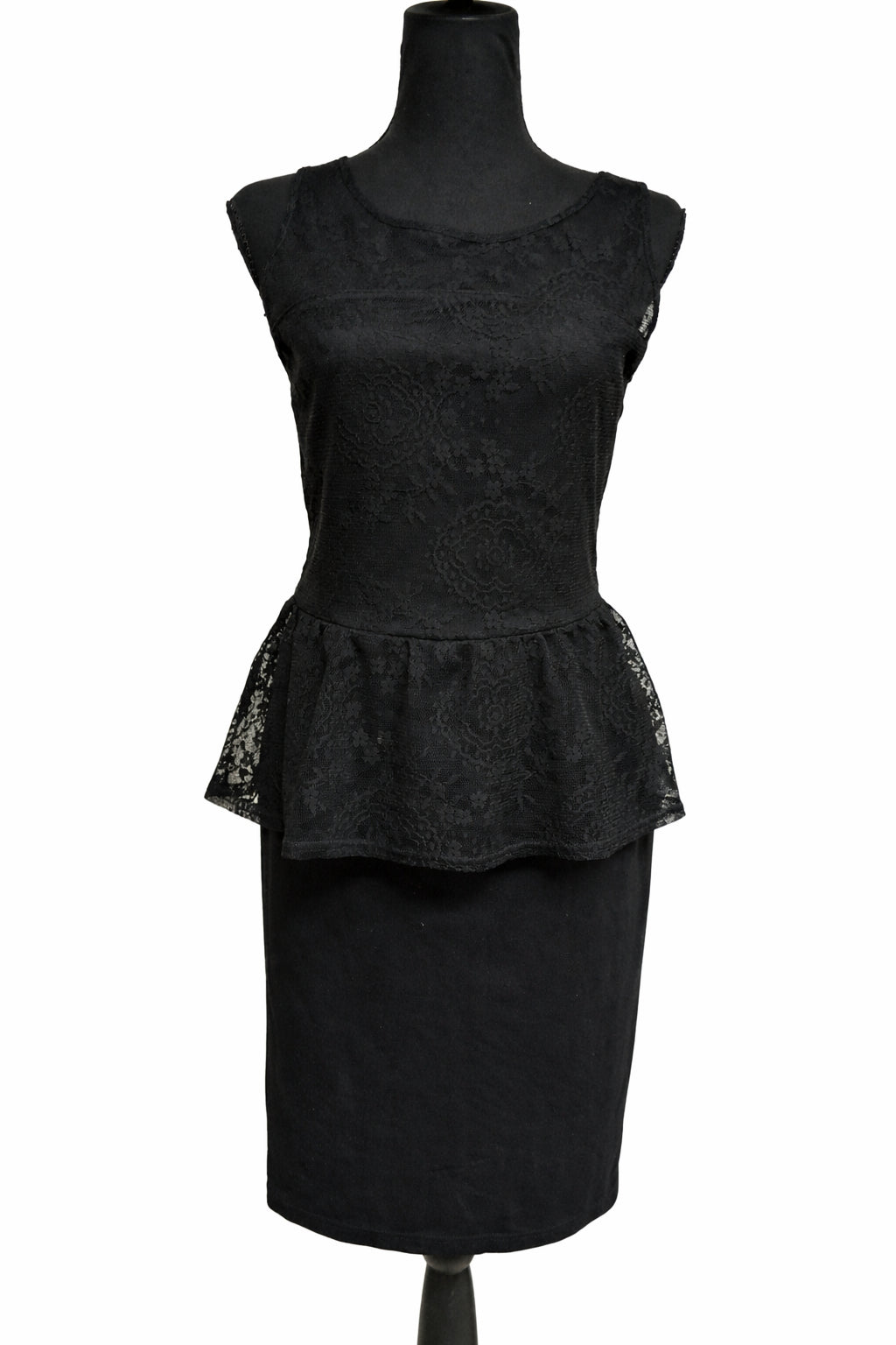 Rochie Anna Field, damă, M, neagră cu peplum