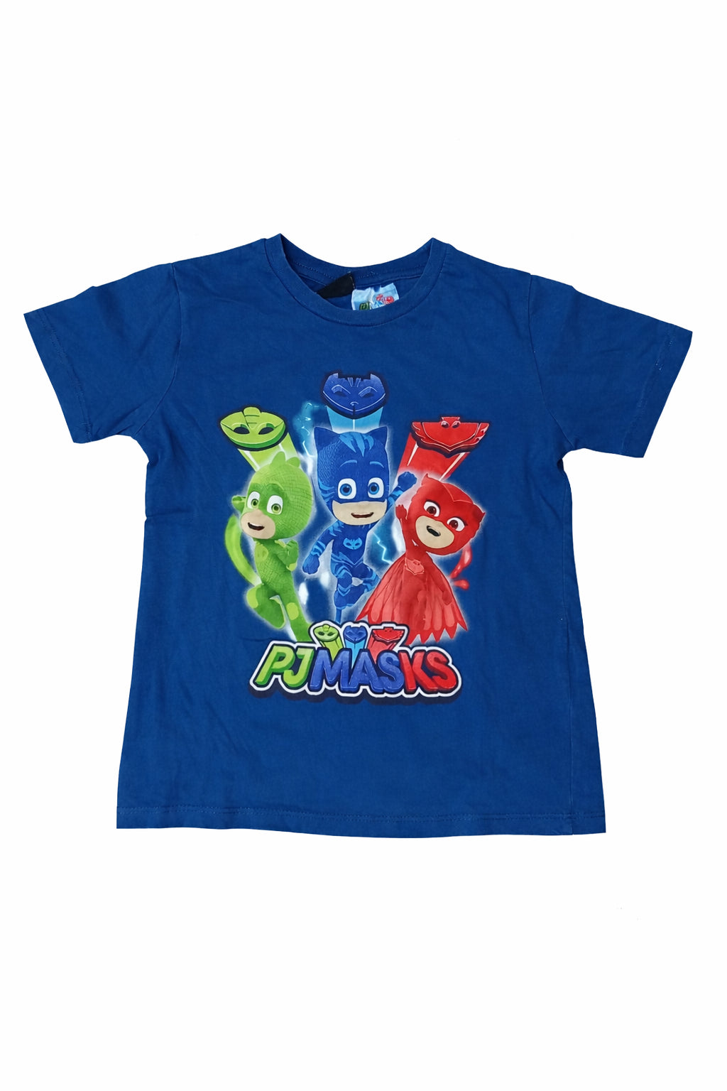 Tricou copii albastru, 110/116, imprimeu PJ Masks