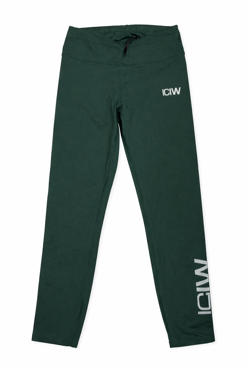 Colanți sport verzi ICANIWILL (ICIW), mărime XS, realizați din material elastic și respirabil