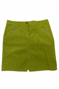 Fustă Woman by Tchibo, verde din catifea reiată (corduroy), mărime 44
