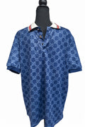 Tricou Gucci, pentru bărbați, albastru, mărime 2XL