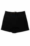 Pantaloni Cropp, scurți din denim negru, mărime S