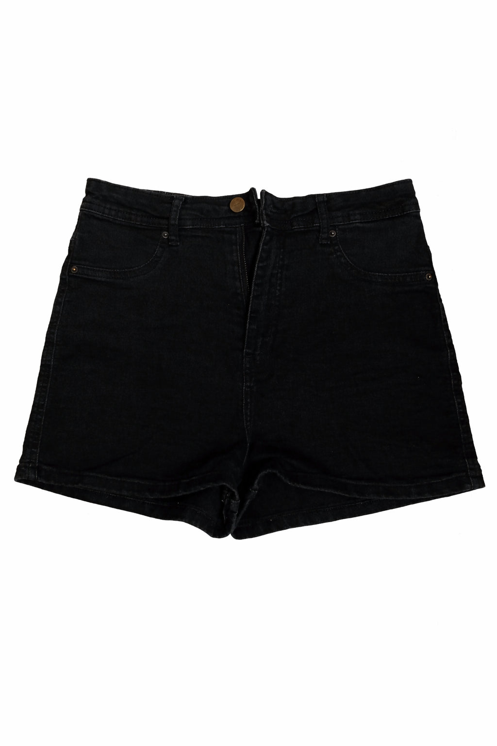 Pantaloni Cropp, scurți din denim negru, mărime S