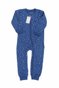 Salopetă Lupilu, tip pijama pentru bebeluși, mărime 92, albastră, cu imprimeu delicat cu lună