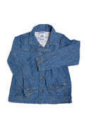 Geacă denim albastră pentru copii, mărime 126