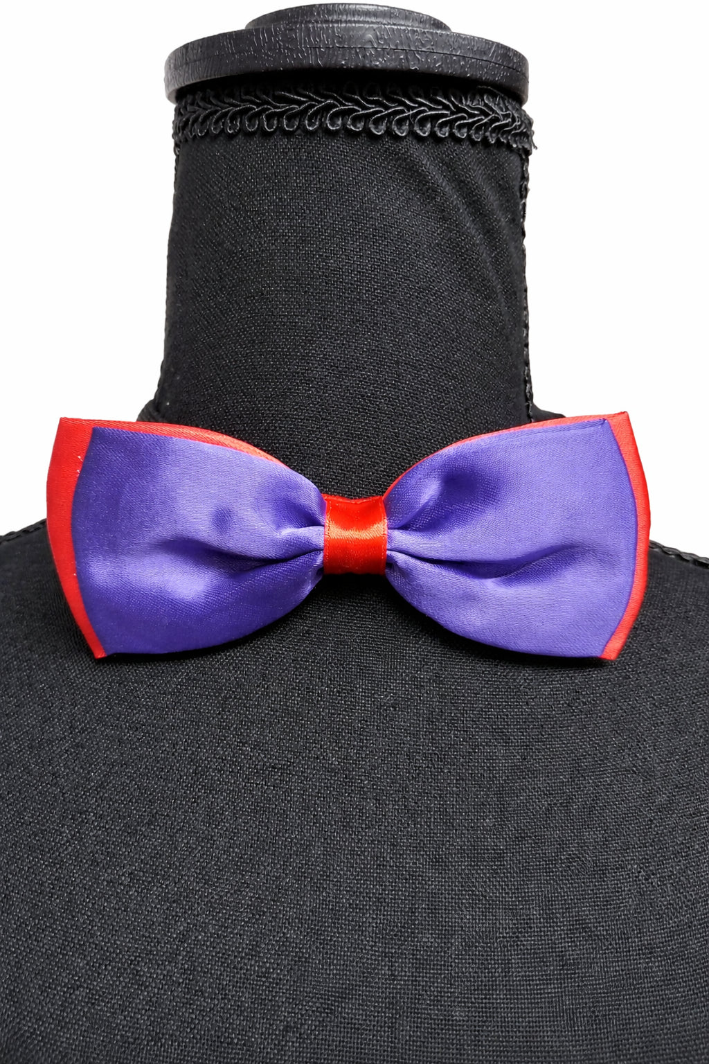 Papion elegant mov cu roșu, mărime universală