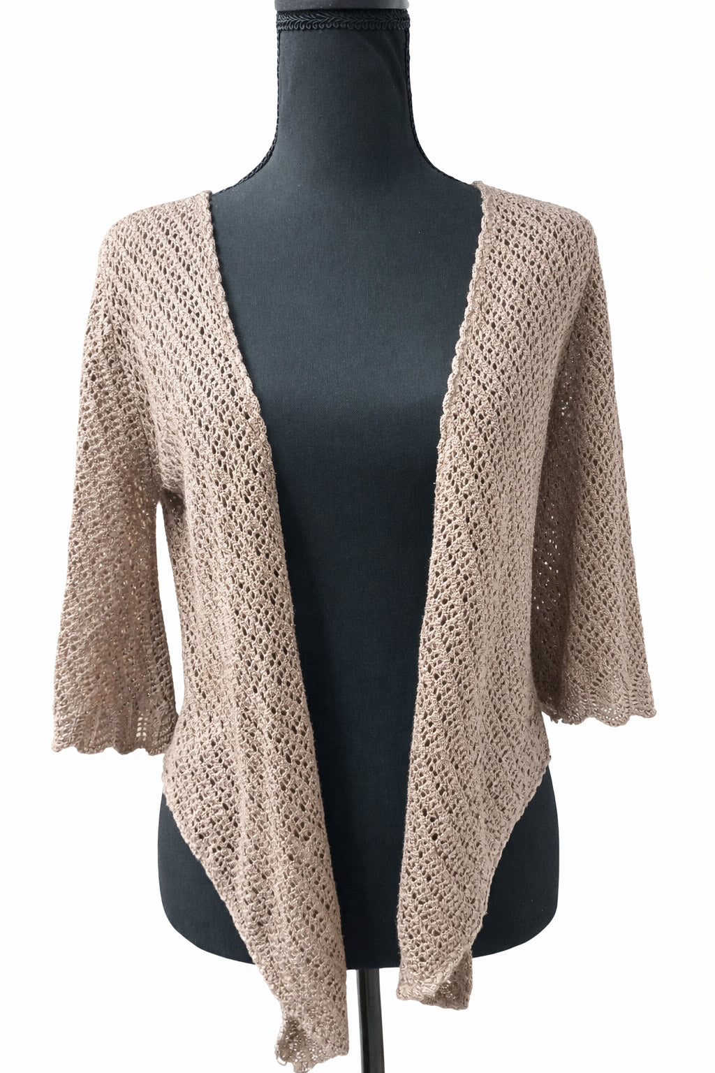 Cardigan Dorothy Perkins, tricotat, mărime 36, în nuanță bej natural
