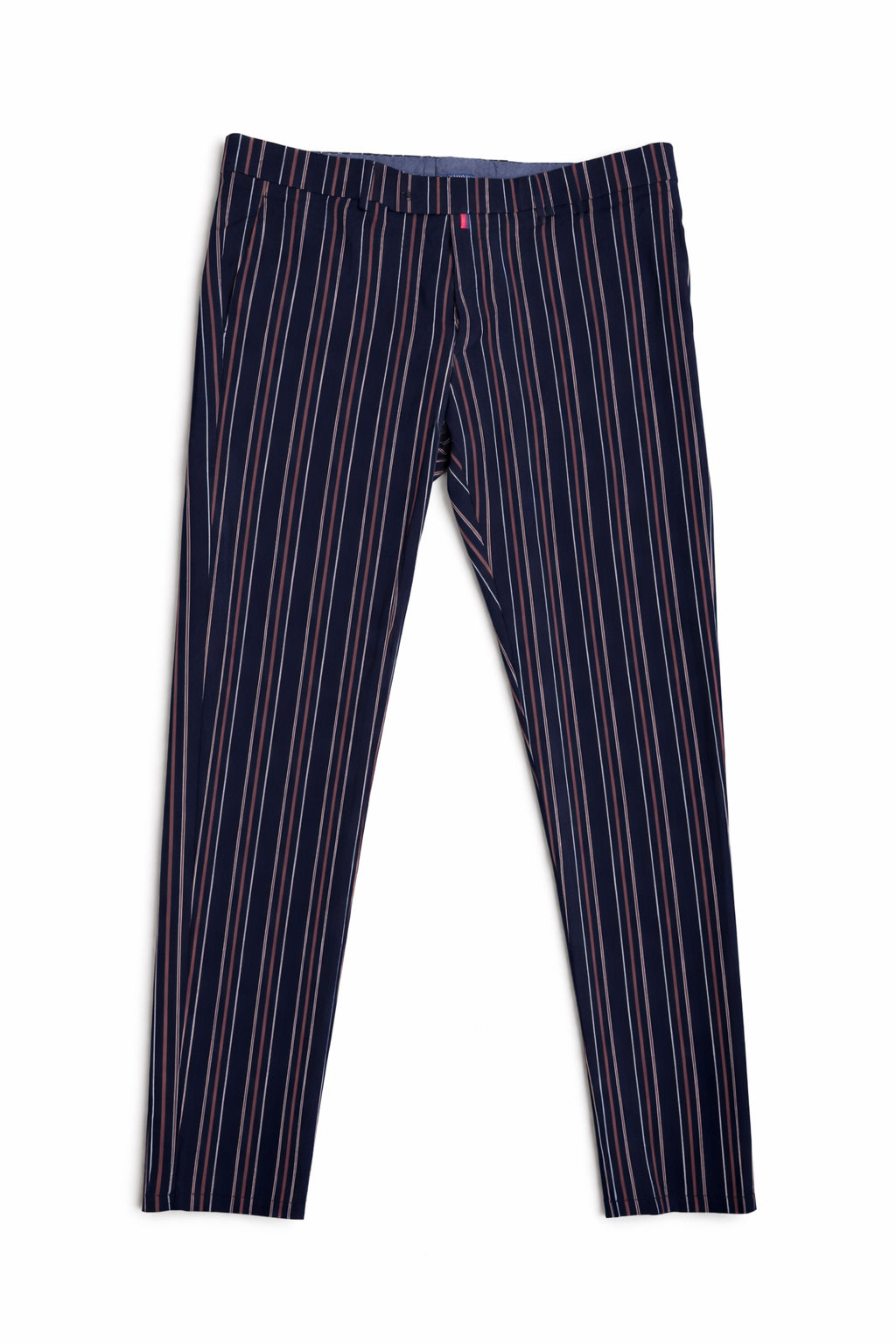 Pantaloni eleganți Westeros pentru bărbați, bleumarin cu dungi verticale, mărime 54