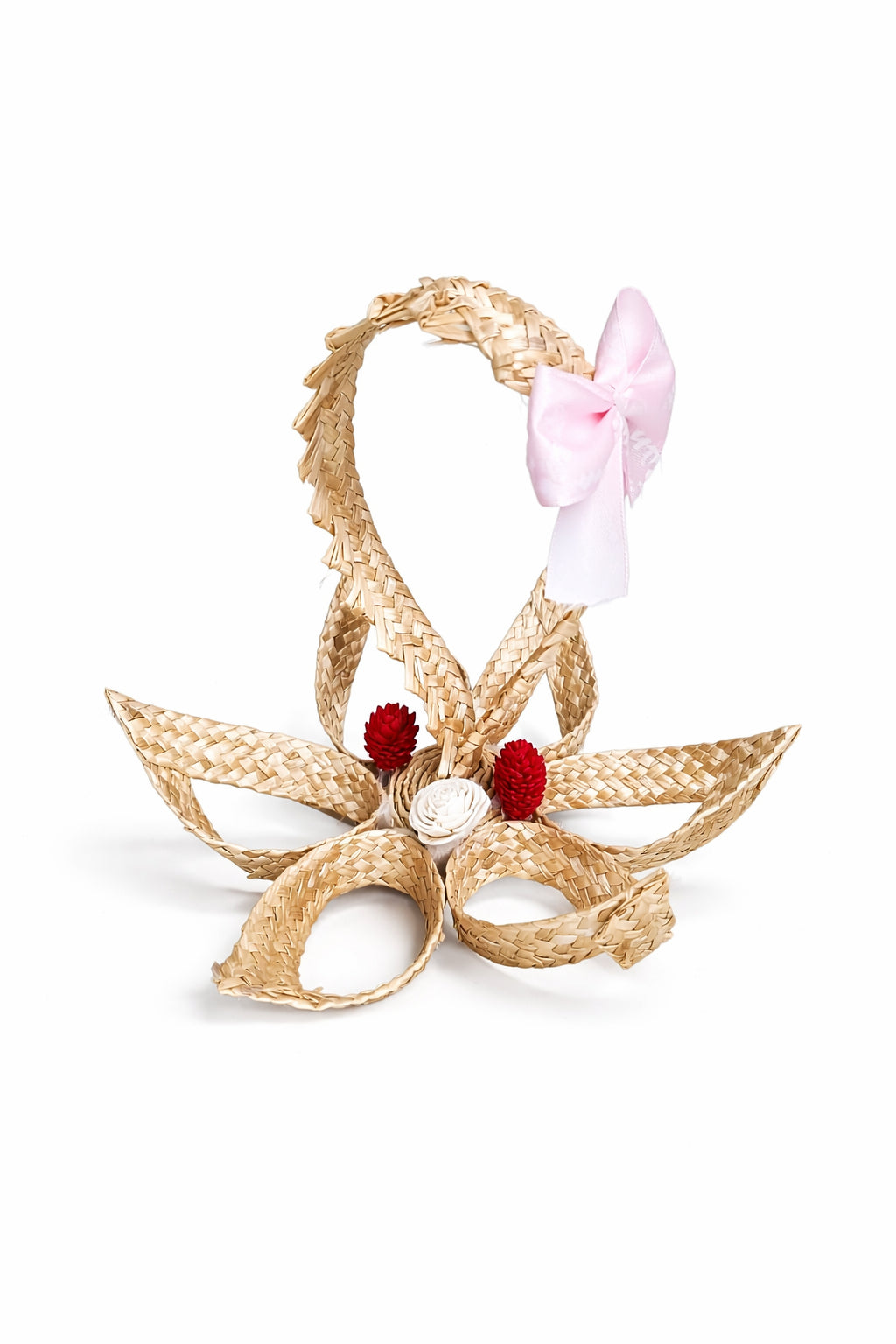 Coș Decorativ Floare din Paie – Handmade, Cadou Eco & Sustenabil