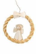 Ornament Coroniță cu Păpușă din Pănuși de Porumb – Handmade Natural