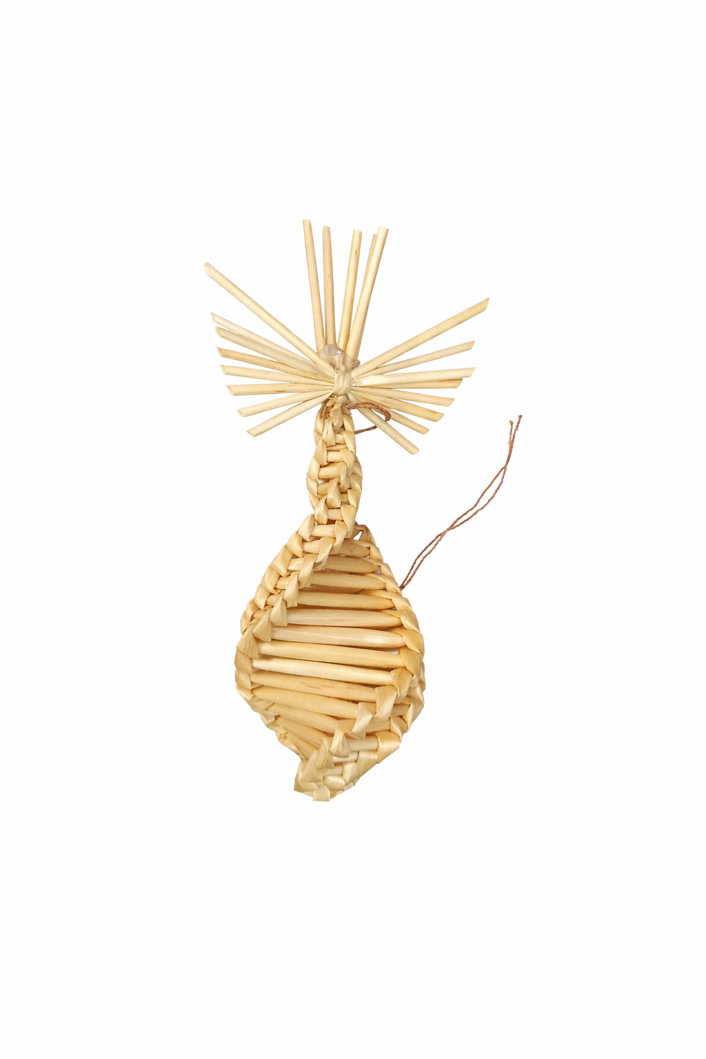 Ornament din Paie Formă Alungită – Handmade, Design Rustic & Autentic