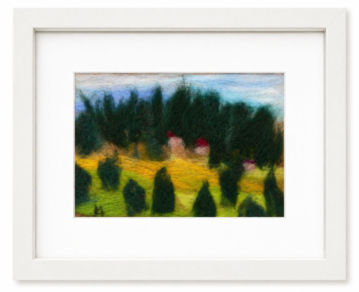 Tablou „Pădure în lumină caldă” - 28X34